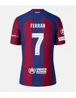 Barcelona Ferran Torres #7 Domácí Dres 2023-24 Krátký Rukáv